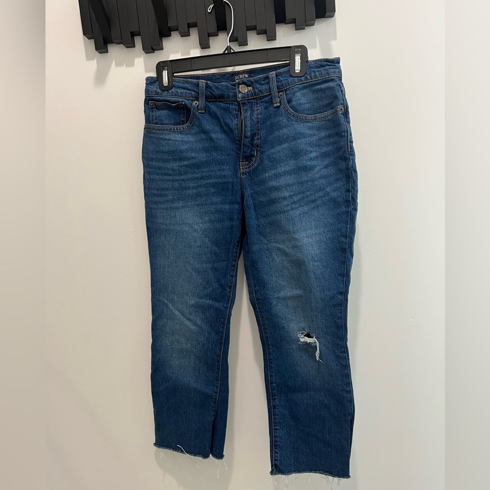 👖J.Crew Mid-Rise Flare Crop Jeans👖